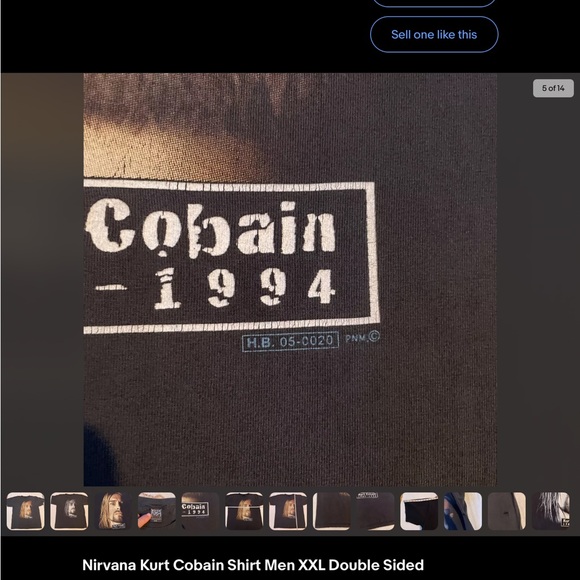 Vintage Kurt Cobain t shirt xxl 90s Rockvolution ultra rare! - Picture 3 of 7